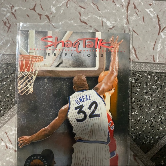 1993-94 NBA Skybox Premium Cards Shaq Talk Insert 4 Card Lot - Picture 4 of 11